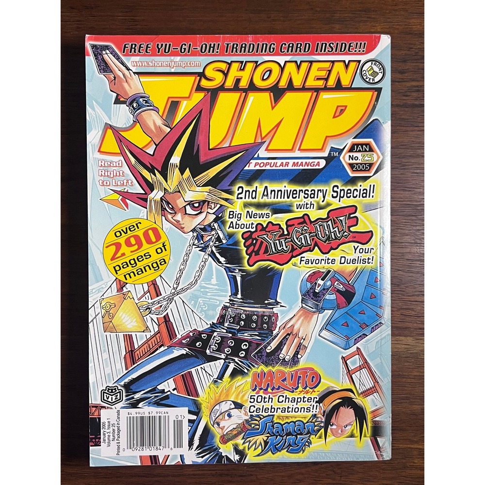 Shonen Jump Magazine January 2005 Vol 3 Issue 1 Yu-Gi-Oh Naruto Shaman King
